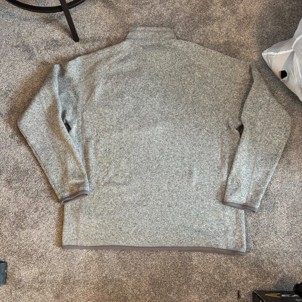 Patagonia Better Sweater‎ 1/4 Zip Pullover Mens XL Gray Heather Fleece 25527